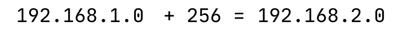 Network address of next subnet